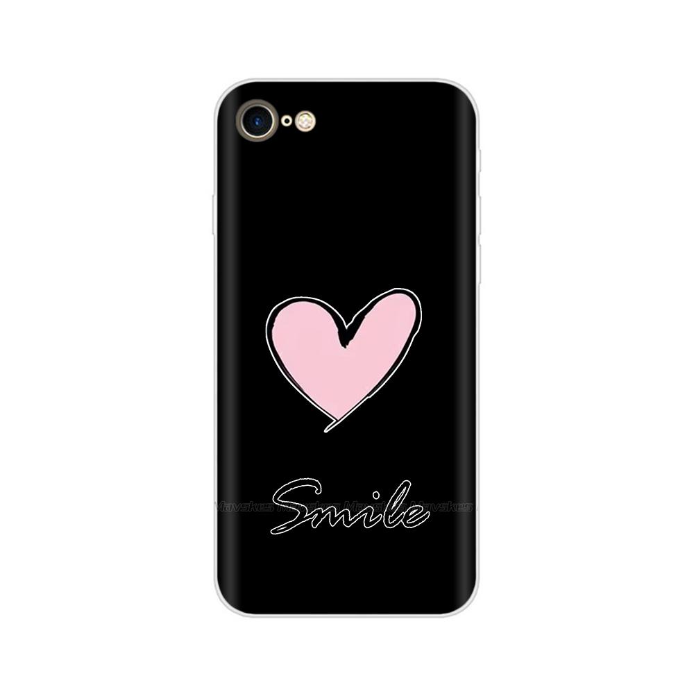 For iPhone SE 2020 Case Soft Clear TPU Painted Back Cover For iPhone SE Silicone Bumper Phone Cases For iPhoneSE Fundas Coque