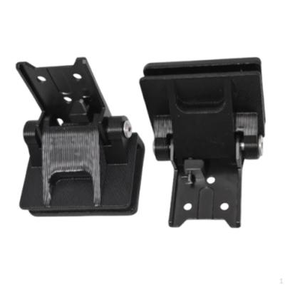 2 Stück Ersatzscharniere für Plattenspieler-Staubschutz Schwarz Einfache Installation Vinyl-Player-Teil Reparatur