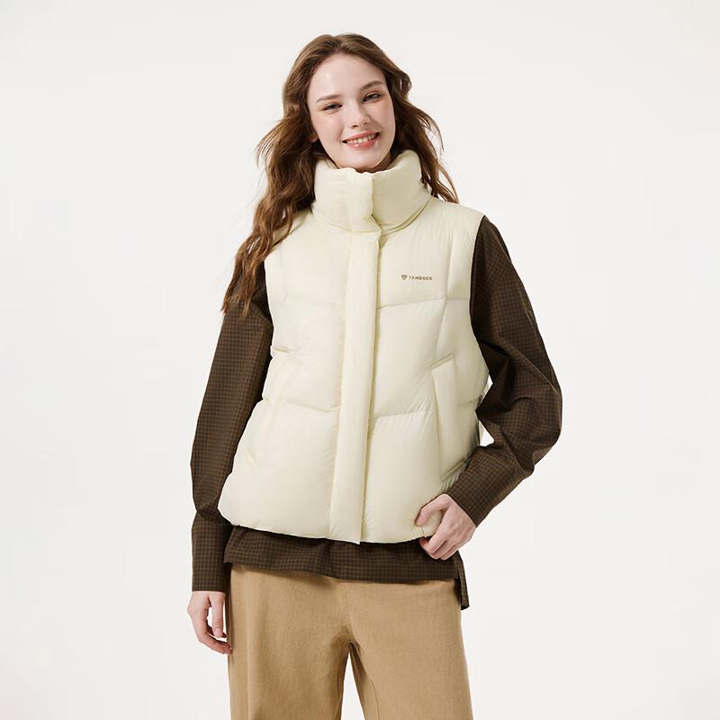 Tanboer Women's Lightweight Stand-Collar Down Vest
