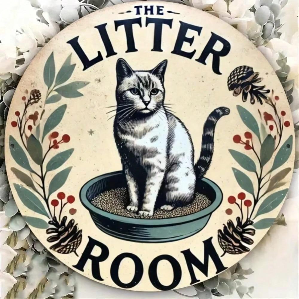 Funny Cat Tin Sign Retro Metal Wall Decor Home Art Gift