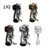 Retro Style Skull Sculpture Gothic Planter for Succulents Pothos, Creative Skeleton Flower Pot with Personalized Tattoo Shop Decor Spine Column,