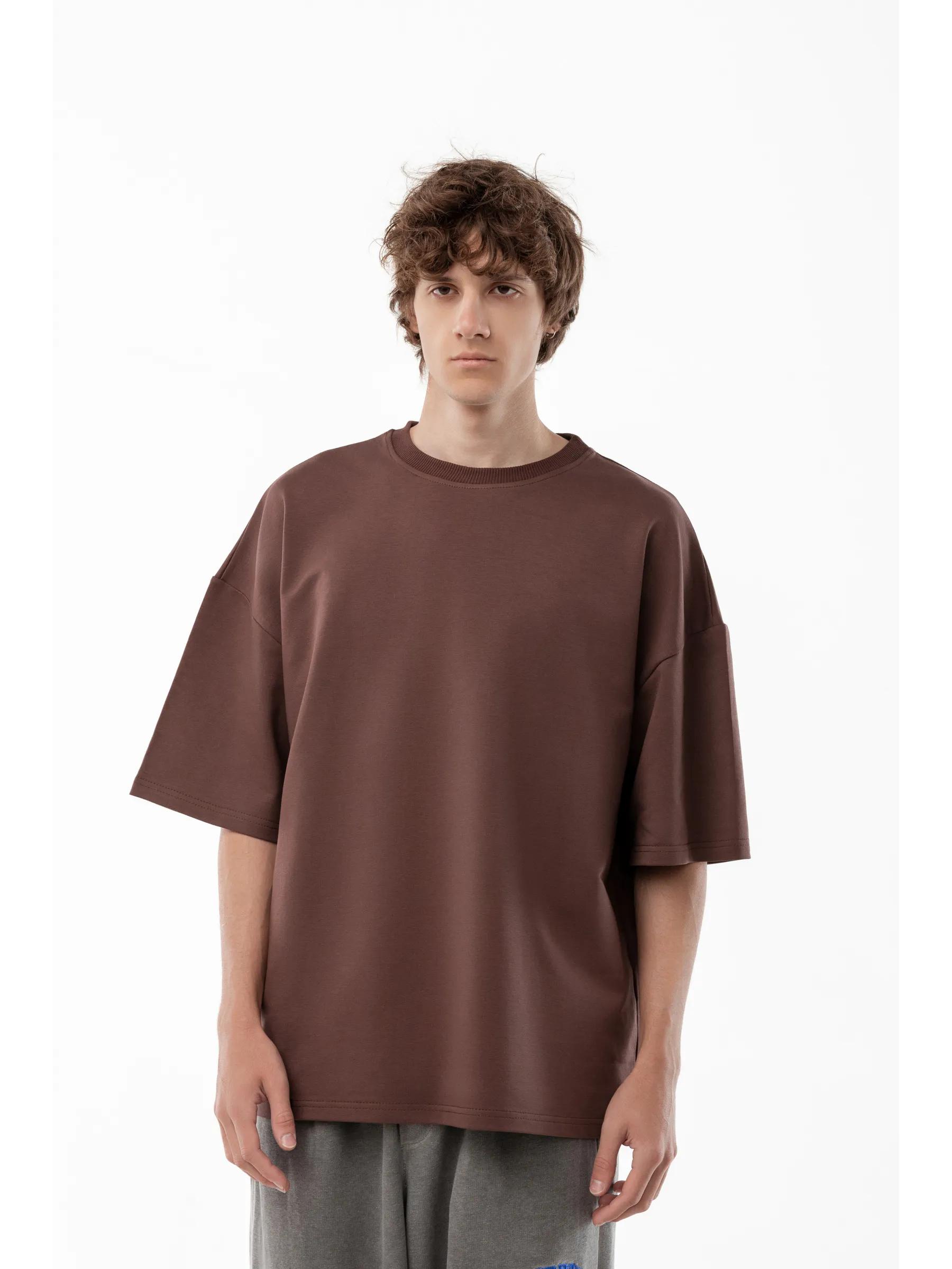 Cotton T-shirt with Design Heroes print M