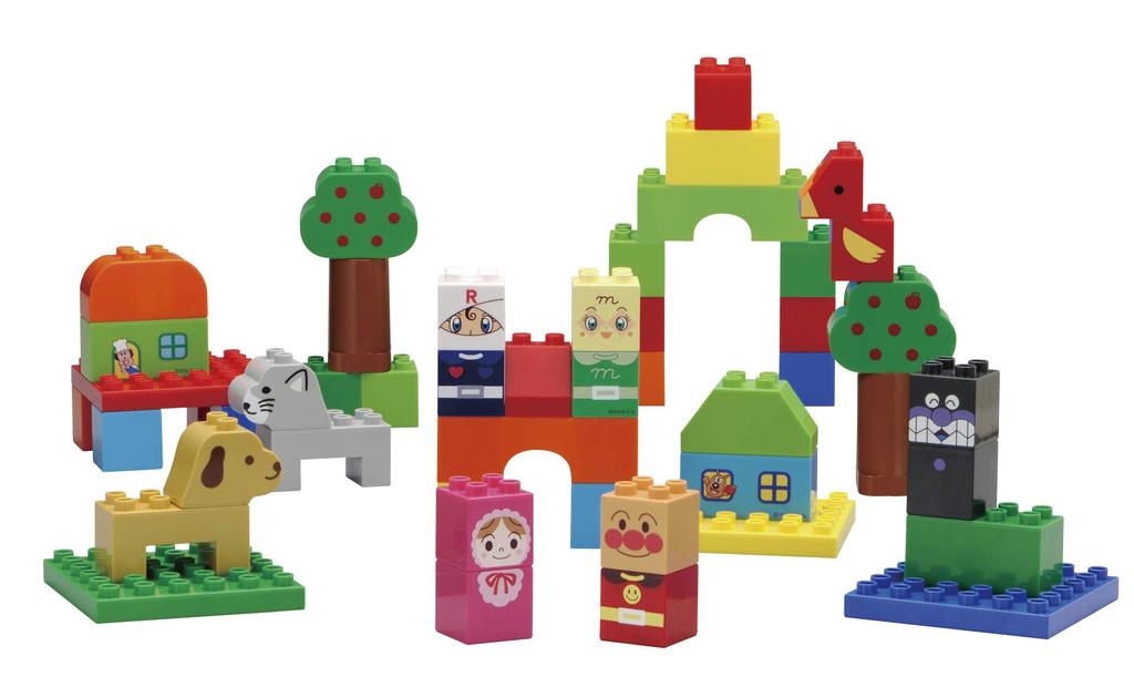 Anpanman's First Block Bucket L (Ages 1 Year and 6 Months and Up)