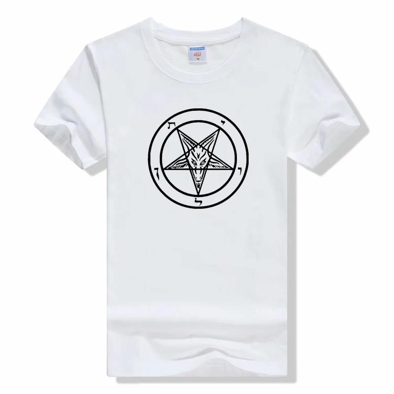 Pentagram Gothic Occult Satan Hot sale WoT Shirt Fashion summer o-neck tees casual short sleeve t shirt
