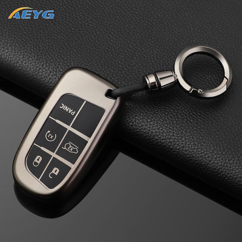JQS4 TPU Auto Shell Fob Holder For Jeep Renegade Frand Cherokee Dodge Journey Charger Chrysler 200 300 300 Remote Holder keychain