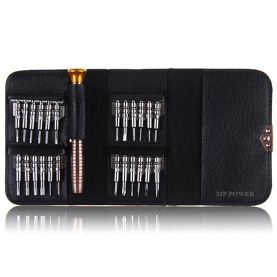 Screwdriver Kit - Portable - 25 In 1 - Precision Tools - Non-slip - Black