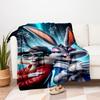 "Looney Tunes: Bugs Bunny & Lola Bunny Streetwear Art Print"Blanket Flannel Throw Blanket for Sofa, Bed, Travel, Camping, Office