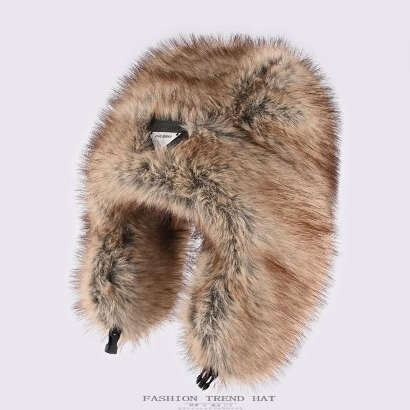 Unisex Warm Fleece Hat Winter Outdoor Riding Ear Protection Thick Cap Stylish Round Top Beanie