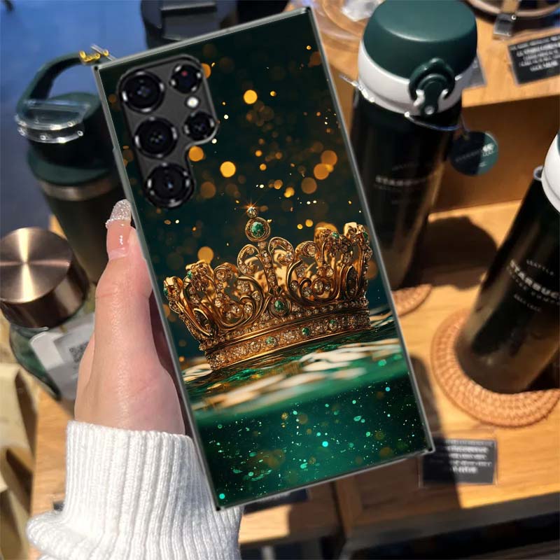 

The Crown Rising Underwater Cases Phone Case for Samsung Galaxy S26 Ultra S25 Edge S24 S23 FE S21 Plus S20 S22 S10 Cover TPU Cap Samsung S10
