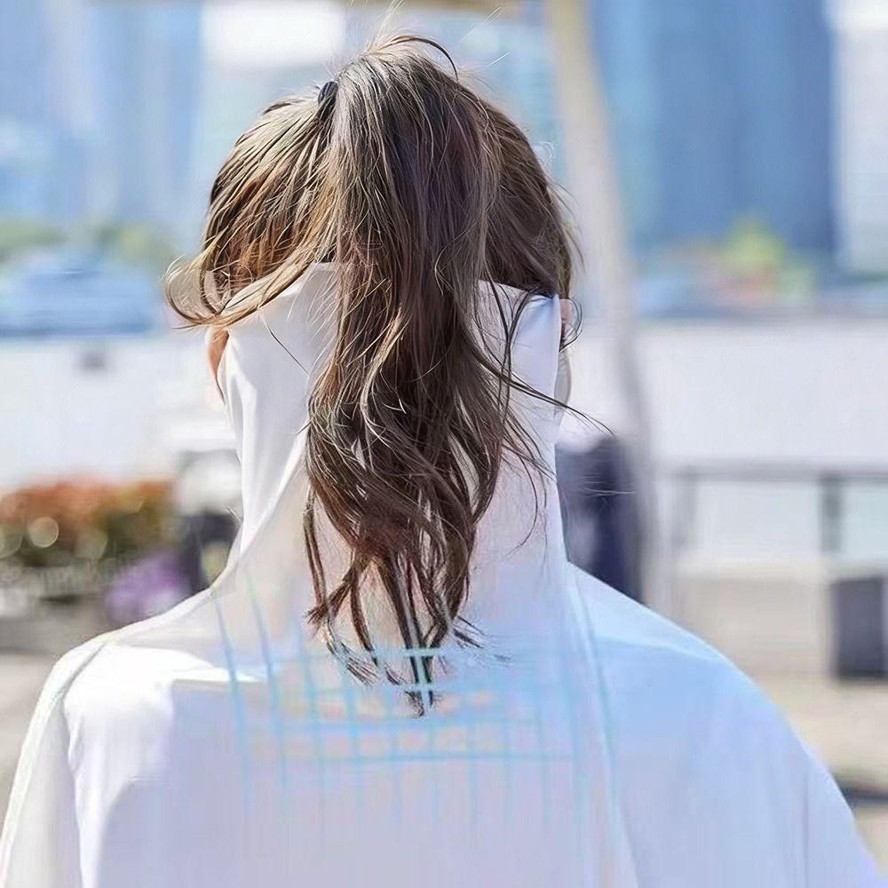 Quick Drying Ice Silk Sun Hat Anti-UV Sunscreen Hat Fashion Sunscreen Face Cover  Face Coverage