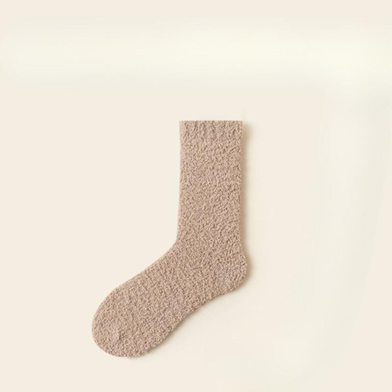 Female Winter Thickened Warm Not To Drop Hair Not Foot Month Son Home Sleep Tube Socks