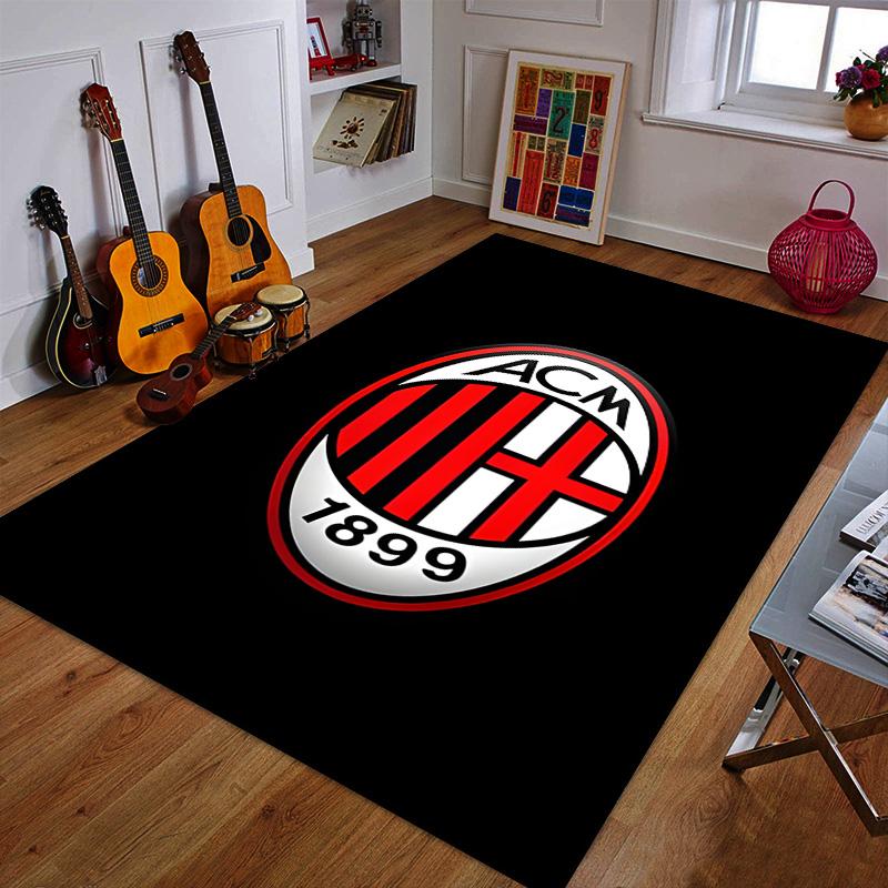 AC Milan Logo Emblem Design Patterned carpet a non slip rug suitable for all seasons and any setting, gift