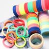 Zesílené Barevné Základní Nylonové Elastické Gumičky do Vlasů pro Dívky na Ohon Scrunchie Gumička Dětská Móda Dětské Vlasové Doplňky