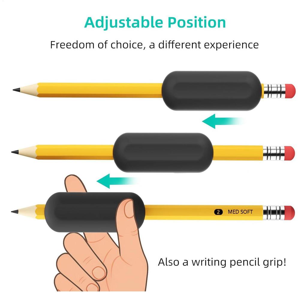 Ergonomic Pencil Grip Kids Handwriting Silicone Pen Holder Postures Correction Tool for Children Adults Writing Drawing Training