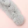 Rabbit Fur Shawl Windproof Faux Fur Plush Fur Ball Cross Scarf Neckerchief Plush Scarfs Warm Bib