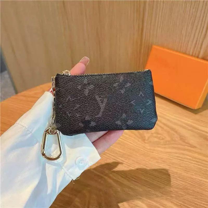 Portofel clasic pentru monede/carcasă pentru căști, suport unisex bloc de culori pentru carduri/suport chei