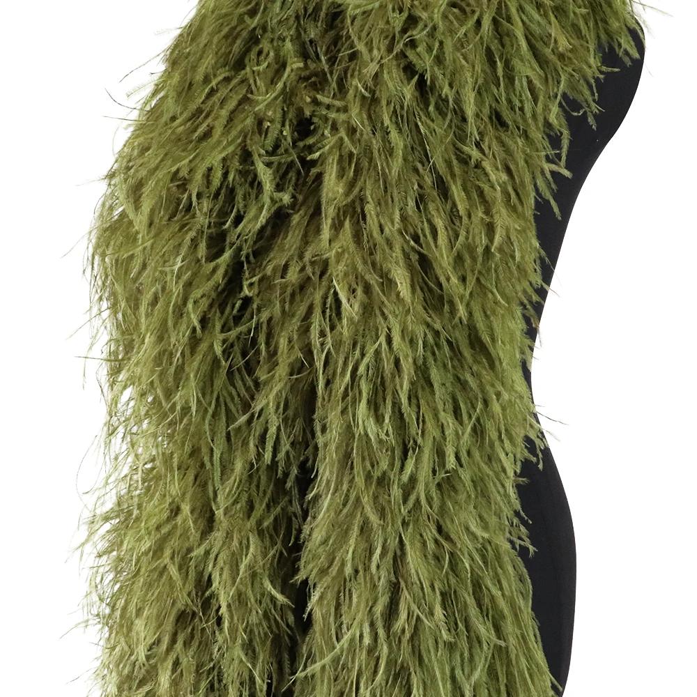 DIY 0,5 Metri Grosime Boa din Pene de Struț 2-20 Straturi Panglică Cusut Rochie Eșarfă Șal DIY Carnaval Petrecere de Nuntă Îmbrăcăminte Fustă cu Pene Decor