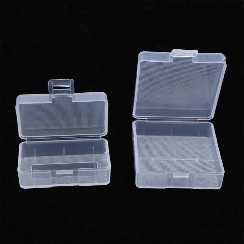5Pcs 9V Battery Transparent Plastic Storage Box Case Holder Cell Container Multimeter Microphone Toy