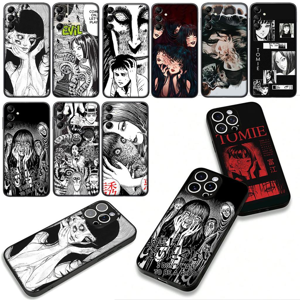 for Samsung Galaxy A36 A17 A26 A07 A35 A54 A53 A13 A33 A34 S8 S9 S20 S21 FE S10 Plus Phone Cover Case Wallpaper Junji Tomie Ito