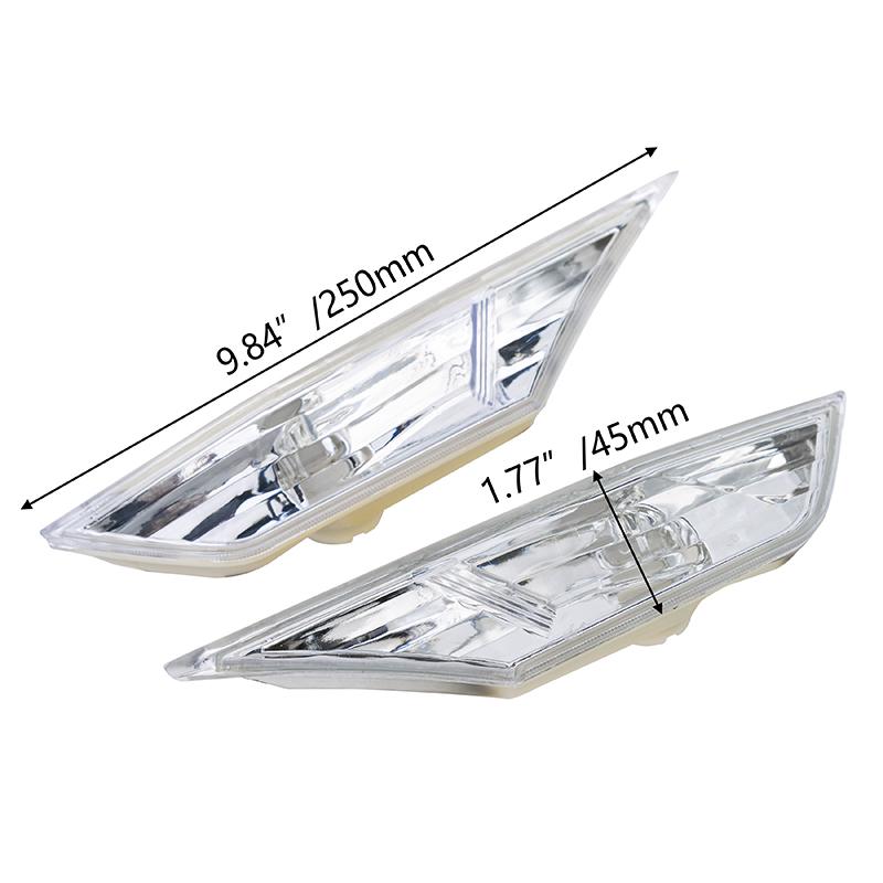 1 Pair Lens Front Bumper Side Marker Light Lamp Housing Fit for Honda for Civic 2016-2021 Sedan Coupe Hatchback Car Replacement Auto Parts