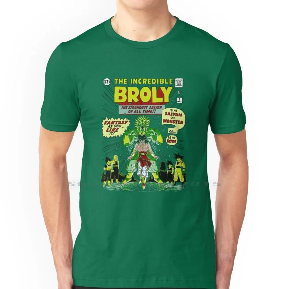 

The Incredible Broly T Shirt 100 Cotton Rbrow Super Cartoons Animation Anime Manga Tv Z Broly Idea Quote Sayings Funny Humor S