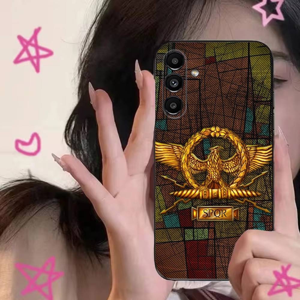 

Roman Empire SPQR Phone Case For Samsung S24,S21,S22,S23,S30,Ultra,S20,Plus,Fe,Lite,Note,10,9,5G Black Soft Cover Samsung S25