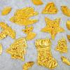 ABGR-10PCS Embossed Aluminum Foil Sheet Heavy Duty, 20X30cm Gold Silver Tin Foil Sheets Relief, For Christmas Art, For Arts B