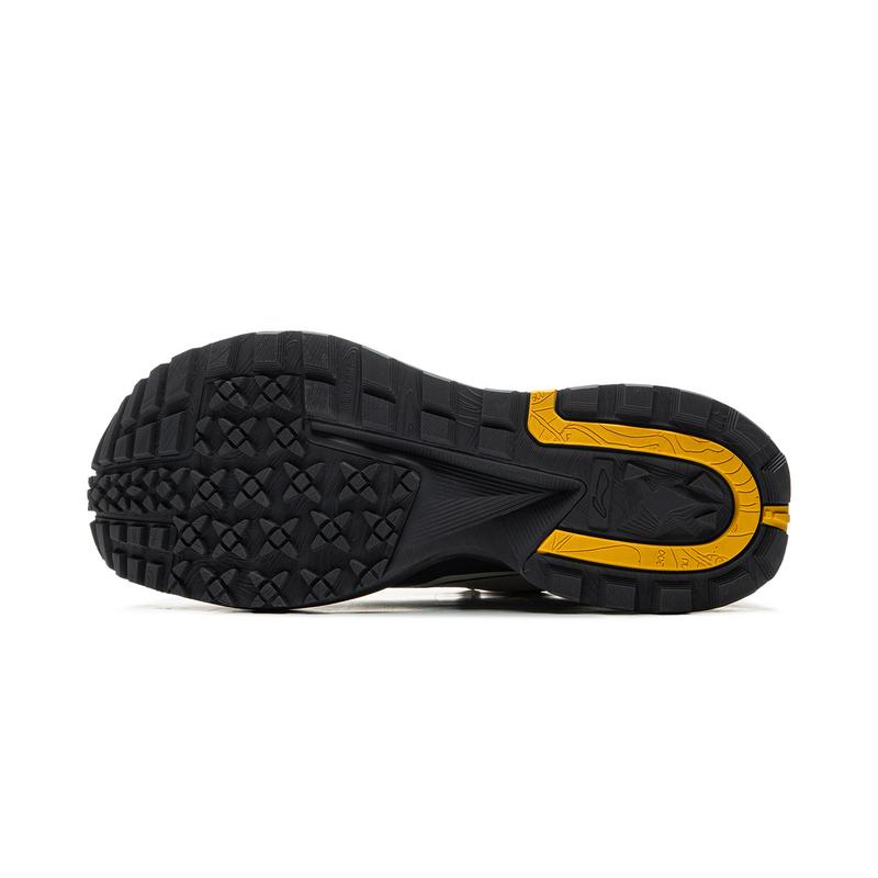 LiNing CF Su Xingchuan Cushioning Abrasion Resistant Support Reflective Low Top Outdoor Hiking Shoes Unisex Black Gray