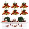 Christmas Bell Decorations Gold Metal Wreath Ornaments With Bowknots Christmas Garland Bell Decor Christmas Tree DIY Decoration