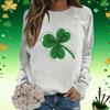 Women's Fashion  Printed Long Sleeve Loose Round Neck Sweatshirt Top