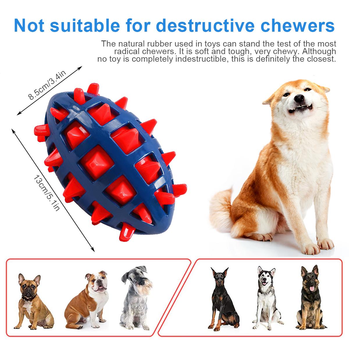 

Squeaky Pet Dog Ball Toys for Small Dogs Rubber Chew Puppy Toy Dog Stuff Dogs Toys Pets Interactive Chew Fetch Play Dog Toy красный