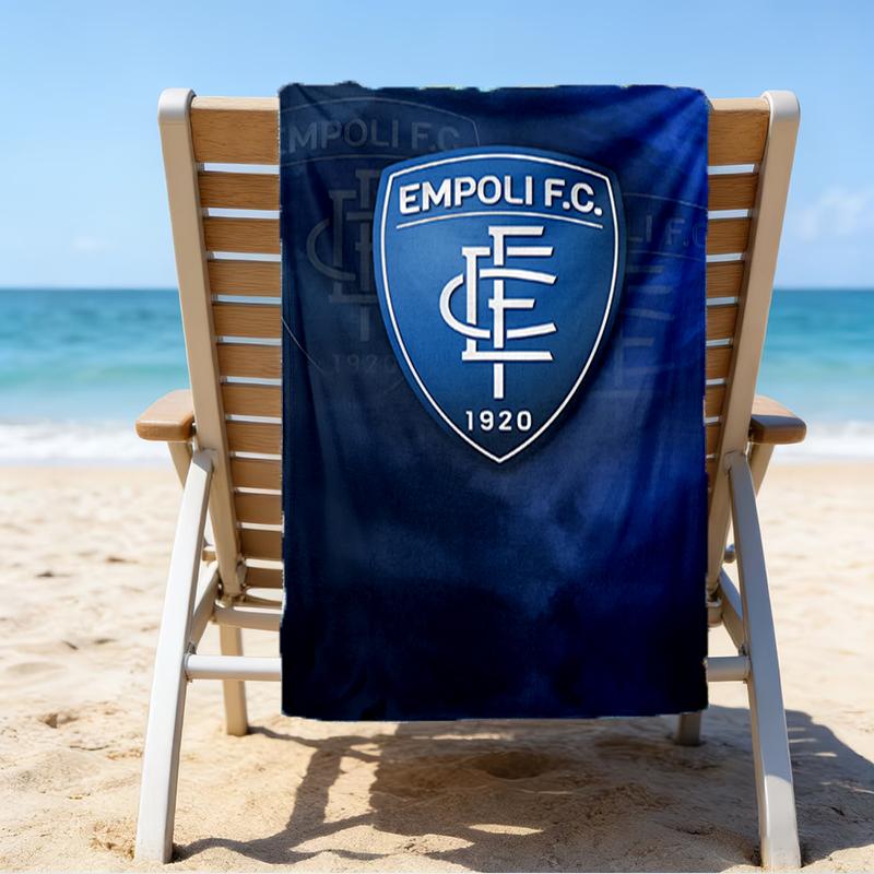 Football Empoli Crest Beach Towel - Soft, Absorbent Microfiber, Lightweight, Ideal for The Beach, Parties, Travel, Camping fan gifts