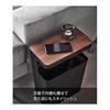 Yamazaki Jitsugyo (Yamazaki) Top Plate Trash Can Square Shape Brown W31 x D17 x H42.5cm RIN RIN Bags Can't Be Seen Trash Can Side Table 1981