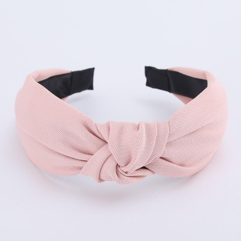 Minimalistische Damen Stirnbänder Einfarbiges Köpergewebe Geknotete Haarbänder für Damen Mädchen Lässig Einkaufen Reisen Kopfschmuck Accessoires