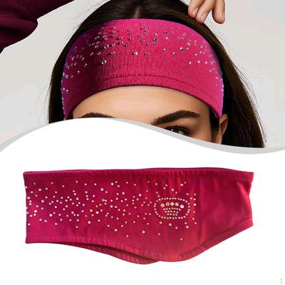 Figure Skating Headband Hair Band Lightweight Warm Sweat Absorbing Workout Gear for Cycling Fitness