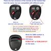 Key Fob for 2001-2002 Chevy Silverado Suburban Tahoe& GMC Sierra Yukon/ 01-04 S10 Sonoma/ 2002 Avalanche Car Keyless,KOBLEAR1XT 15042968, 3 Buttons