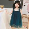 Kinderkleid Frühling Sommer Träger Kinderkleidung Baby Mädchen Kleidung Garn Ärmelloses Kleid Mädchen