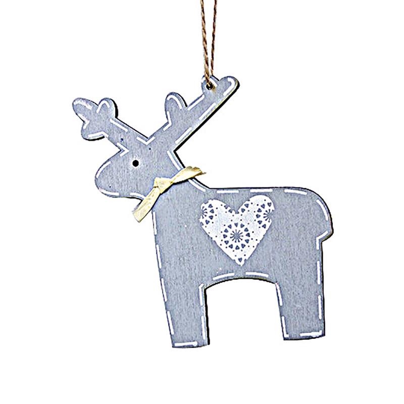 

Рождественский лось, декоративный кулон, рождественская елка, золотой порошок, инновационные подвесные украшения серый