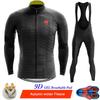 Phtxolue 2022 Winter Thermal Fleece Cycling Jerseys Set MTB Bike Clothes Maillot Ropa Ciclismo Invierno Bicycle Cycling Clothing