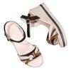 Fashion Ladies Shoes Orthopedic Summer 2025 Wedge Heel Roman Style Comfort Footwear with High Heels Sandals for Women Leather