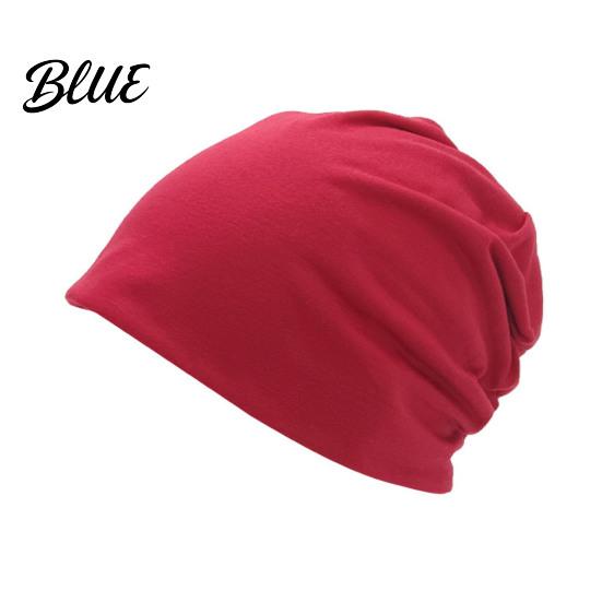 Windproof Spring And Autumn Headwear Slouchy Hip-Hop Hat Solid Color Soft Chemo Headwear Breathable Fabric Sun Protection Hat Lightweight Cancer Cap