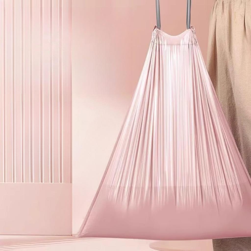 100 Purple Drawstring Garbage Bags, Plastic Garbage Bags, Suitable for Kitchen, Bathroom, Bedroom and Household - Portable Disposal