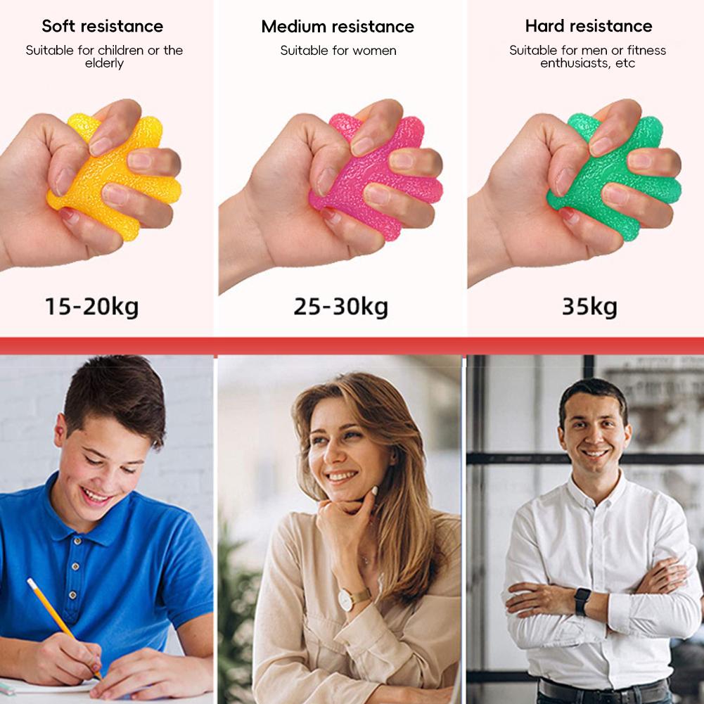 1PC TPE Five-Pointed Star Grip Strength Ball Rehabilitation Training Wrist Strength Trainer