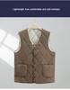 Men's Plus Size Lambswool Cotton Jacket - Autumn Winter Warm, Velvet-Lined, Thick, Short Collar, Loose Fit, Versatile Design