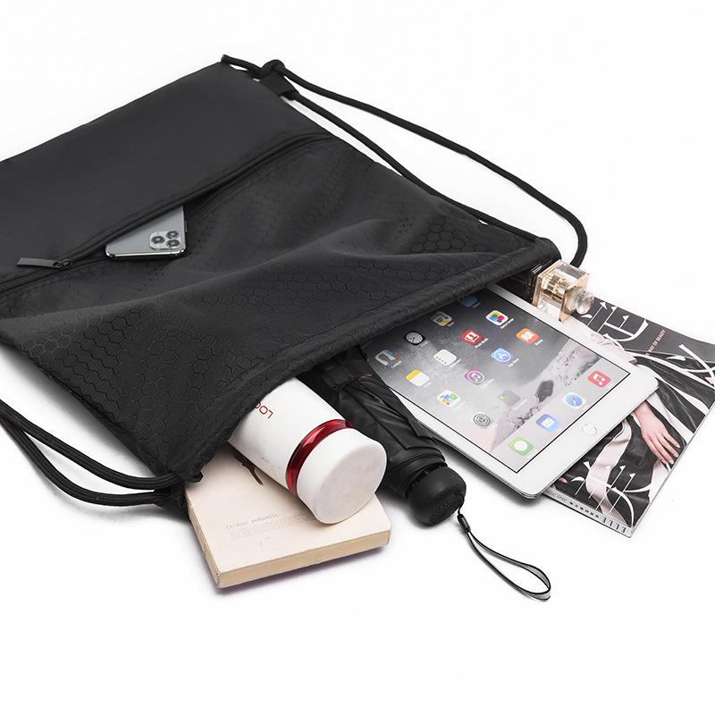 Large Capacity Outdoor Basketball Oxford Cloth Drawstring Backpack with Printed Logo