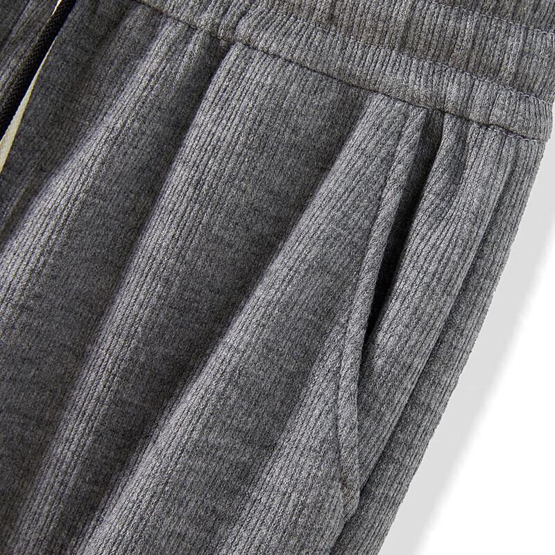 Women's Fleece-Lined Wide-Leg Pants with Drawstring Elastic Waist