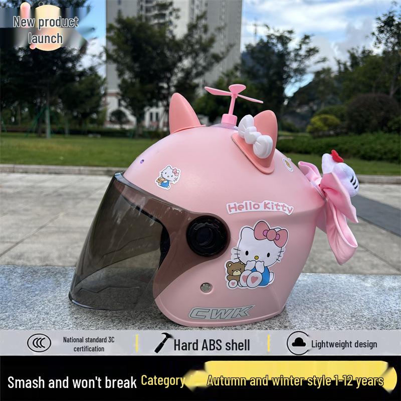 3C-zertifizierter Kinderhelm mit Cartoon-Motiven für alle Jahreszeiten – warm und sicher