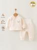 Herbst- und Winterkleidung für Babys: Dreilagiges warmes Set mit hoher Taille, gepolstertem Neugeborenen-Oberteil & Hose