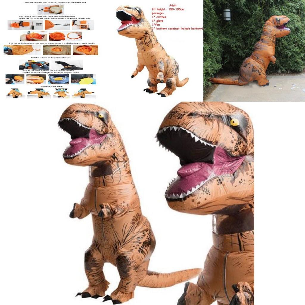 Waterproof Adult T-rex Inflatable Dinosaur Costume Ideal For Fun Cosplay Events