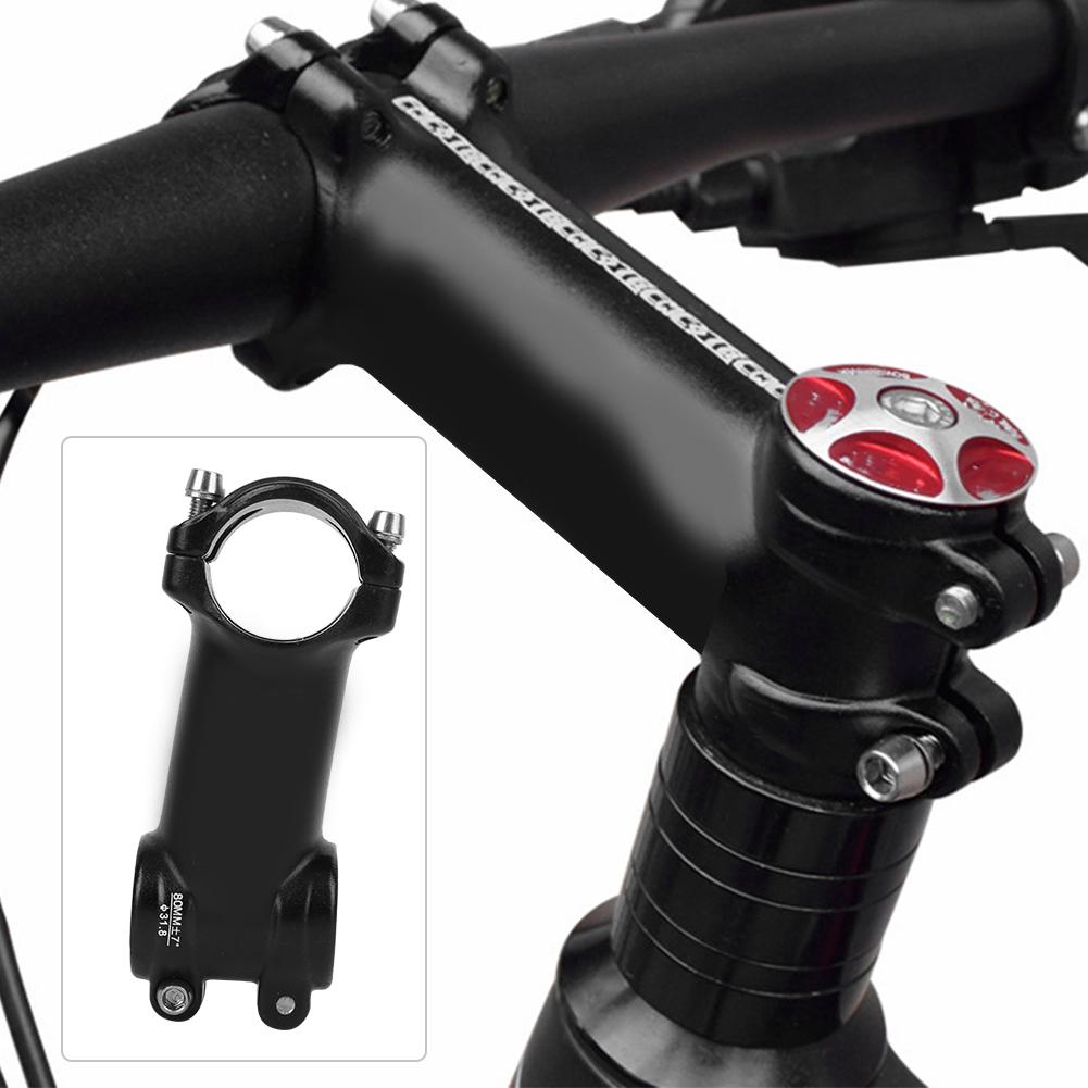 High Strength Black Aluminium Alloy Simple Generous Safer Riding Road Bike Stem Mountain Bicycle Cycling